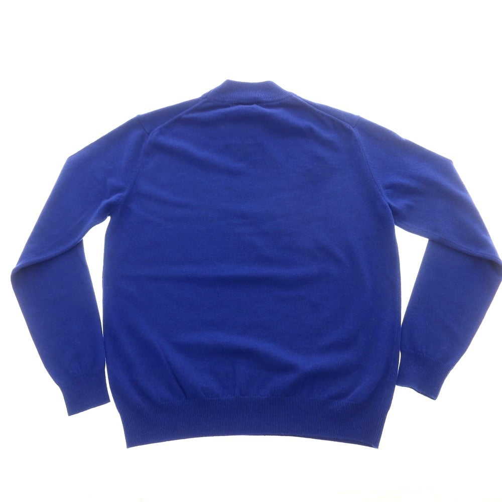 【中古】アレッサンドロルッピ Alessandro Luppi ウールカシミヤ モックネック プルオーバーニット ブルー【 50 】【 状態ランクB 】【 メンズ 】