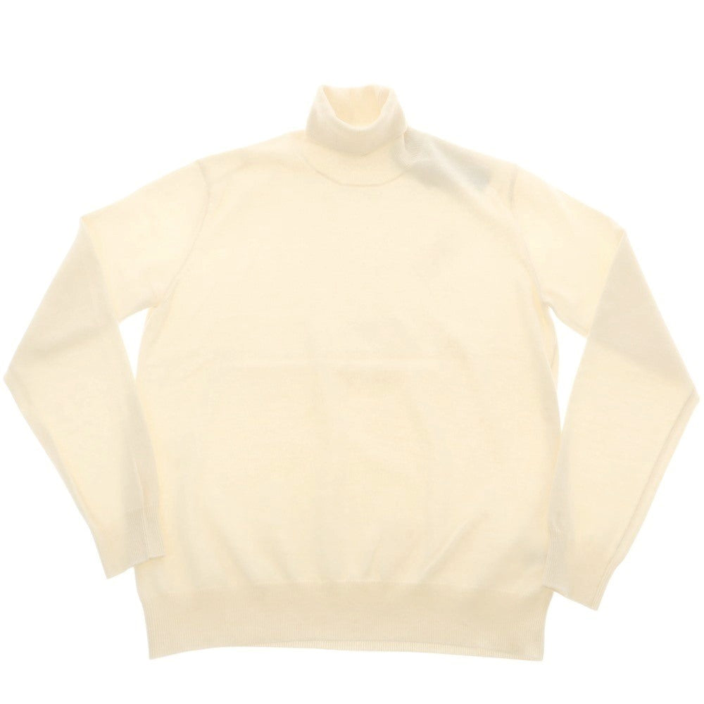 【中古】アレッサンドロルッピ Alessandro Luppi ウールカシミヤ タートルネック プルオーバーニット アイボリー【 50 】【 状態ランクB 】【 メンズ 】