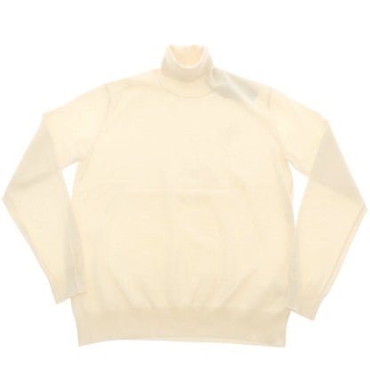 【中古】アレッサンドロルッピ Alessandro Luppi ウールカシミヤ タートルネック プルオーバーニット アイボリー【 50 】【 状態ランクB 】【 メンズ 】