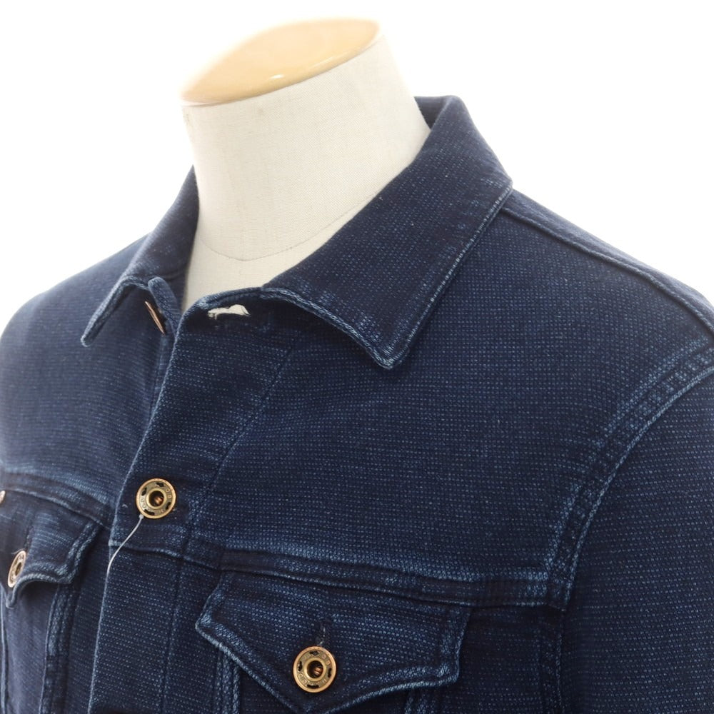 【中古】ヤコブコーエン JACOB COHEN YORK COMF ジャージーコットン トラッカージャケット ネイビー【 XS 】【 状態ランクB 】【 メンズ 】