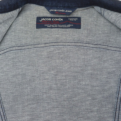 【中古】ヤコブコーエン JACOB COHEN YORK COMF ジャージーコットン トラッカージャケット ネイビー【 XS 】【 状態ランクB 】【 メンズ 】