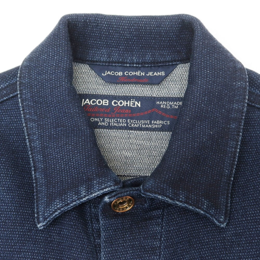 【中古】ヤコブコーエン JACOB COHEN YORK COMF ジャージーコットン トラッカージャケット ネイビー【 XS 】【 状態ランクB 】【 メンズ 】