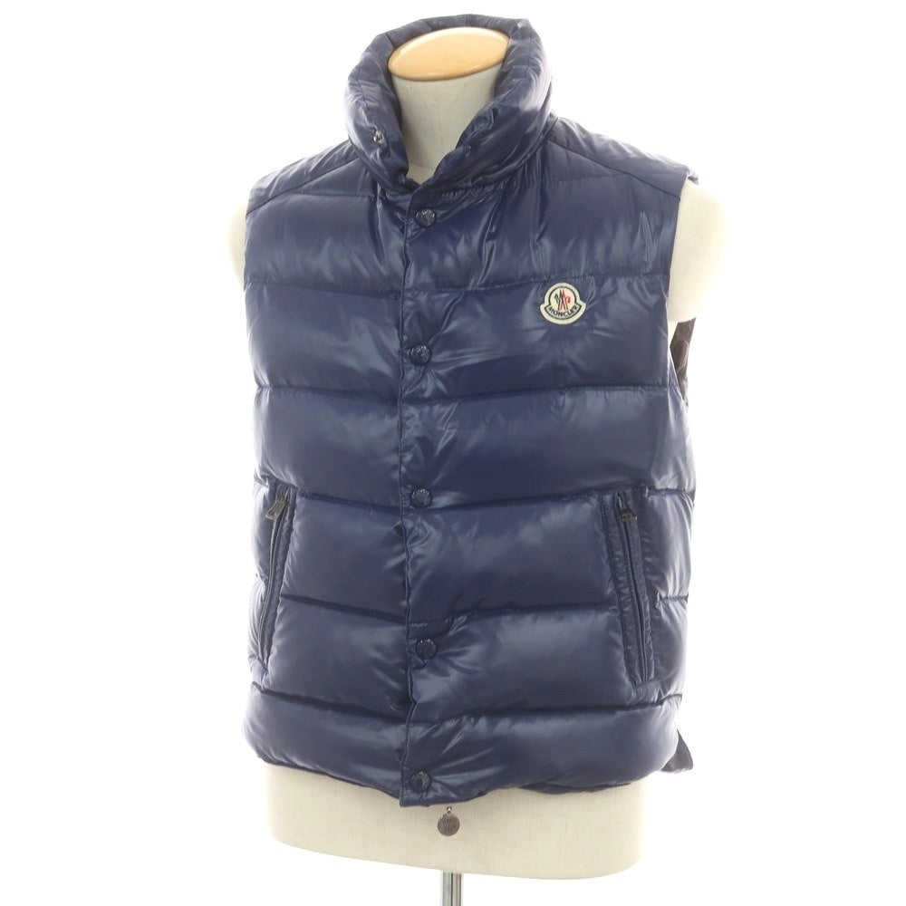 【中古】モンクレール MONCLER ナイロン スタンドカラー ダウンベスト ネイビー【 状態ランクB 】【 メンズ 】