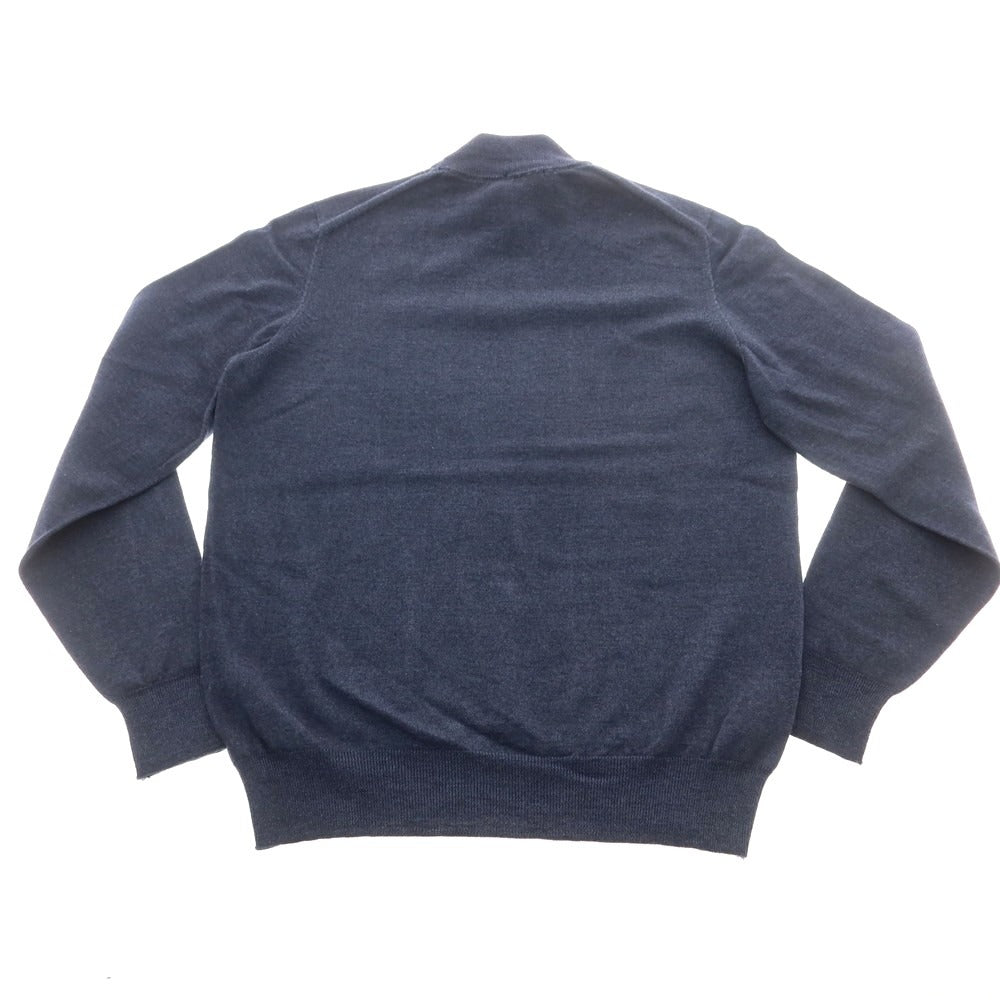 【中古】ドルモア DRUMOHR ウール ハイネック プルオーバーニット スモークネイビー【 48 】【 状態ランクB 】【 メンズ 】