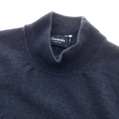 【中古】ドルモア DRUMOHR ウール ハイネック プルオーバーニット スモークネイビー【 48 】【 状態ランクB 】【 メンズ 】