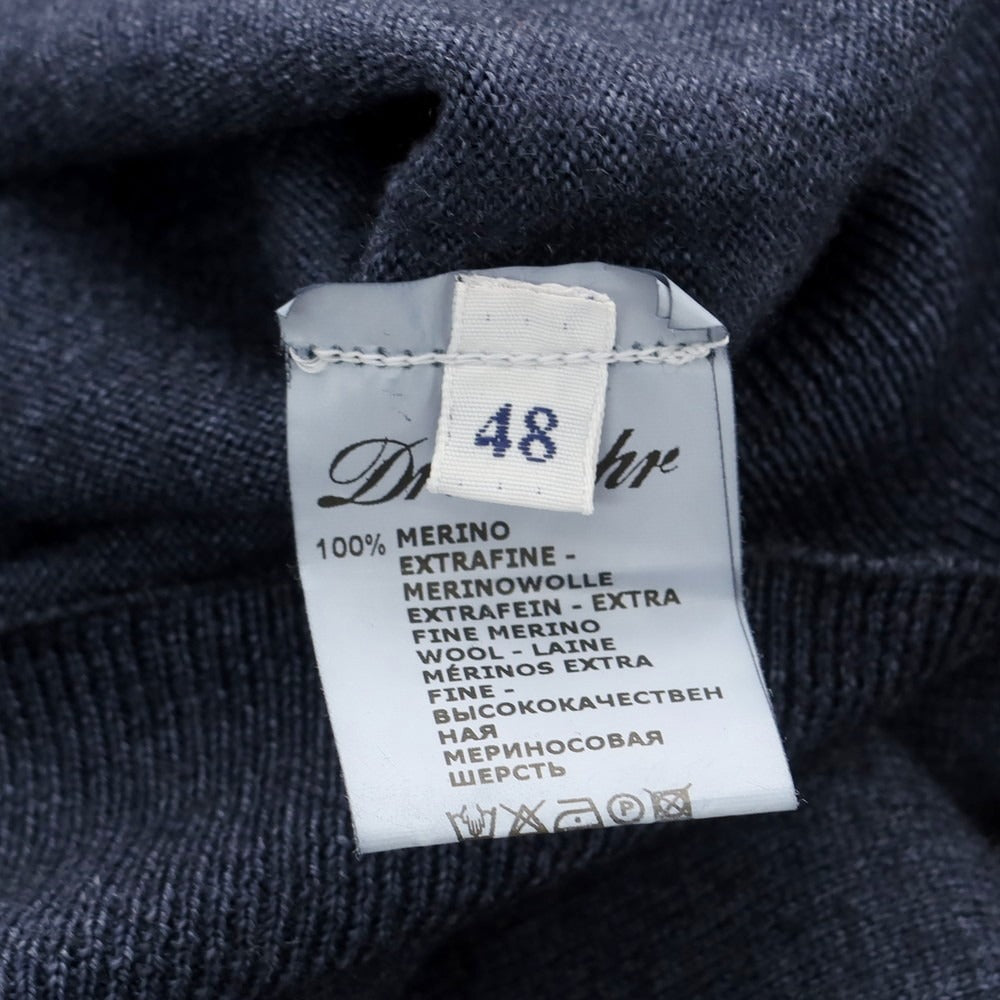 【中古】ドルモア DRUMOHR ウール ハイネック プルオーバーニット スモークネイビー【 48 】【 状態ランクB 】【 メンズ 】