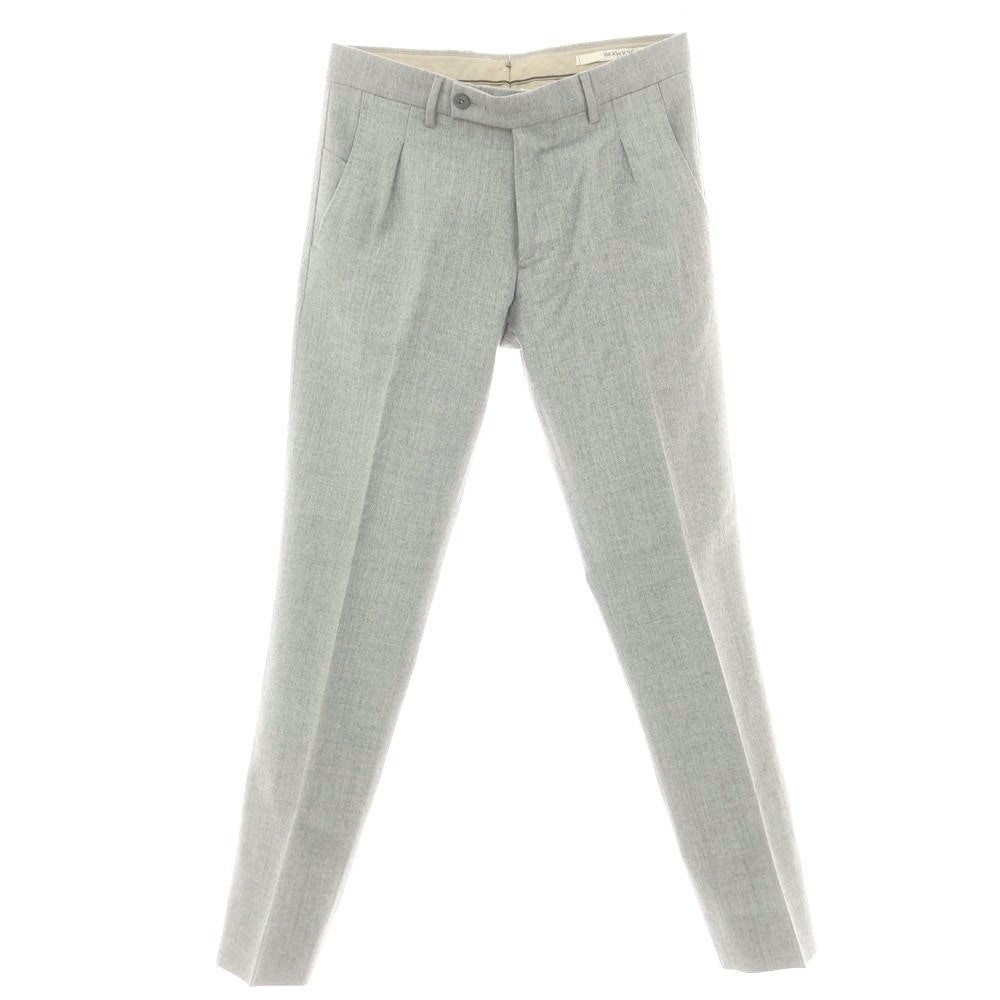 【中古】ベルウィッチ BERWICH ウール ドレススラックスパンツ ライトグレー【 42 】【 状態ランクC 】【 メンズ 】