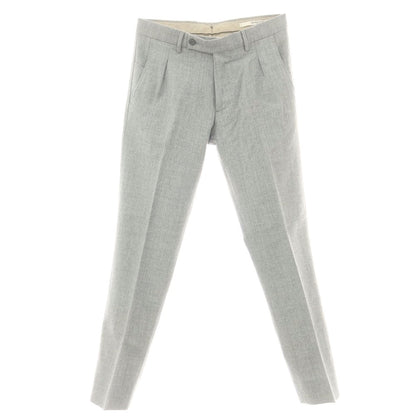 【中古】ベルウィッチ BERWICH ウール ドレススラックスパンツ ライトグレー【 42 】【 状態ランクC 】【 メンズ 】