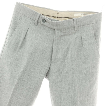 【中古】ベルウィッチ BERWICH ウール ドレススラックスパンツ ライトグレー【 42 】【 状態ランクC 】【 メンズ 】