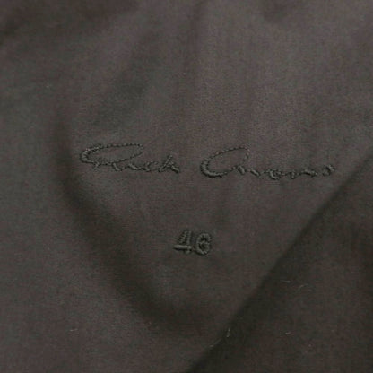 【中古】リックオウエンス Rick Owens レザー ジップアップ ライダースジャケット ブラック【 46 】【 状態ランクB 】【 メンズ 】