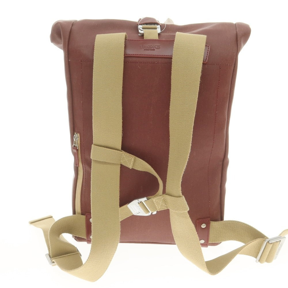 [Used] Brooks Coated Canvas Backpack Burgundy [Condition Rank B] [Men&