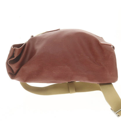 [Used] Brooks Coated Canvas Backpack Burgundy [Condition Rank B] [Men&