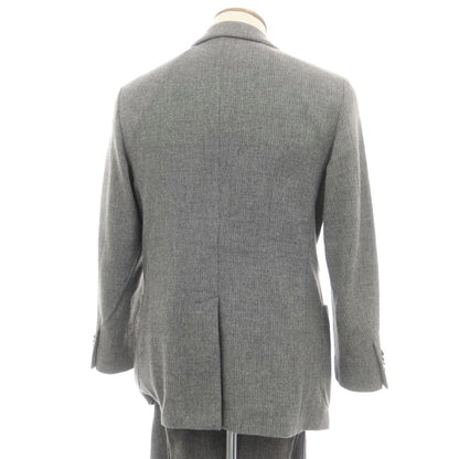 【中古】ベルベスト Belvest ストレッチウール ダブルスーツ グレー【 48 】【 状態ランクA 】【 メンズ 】