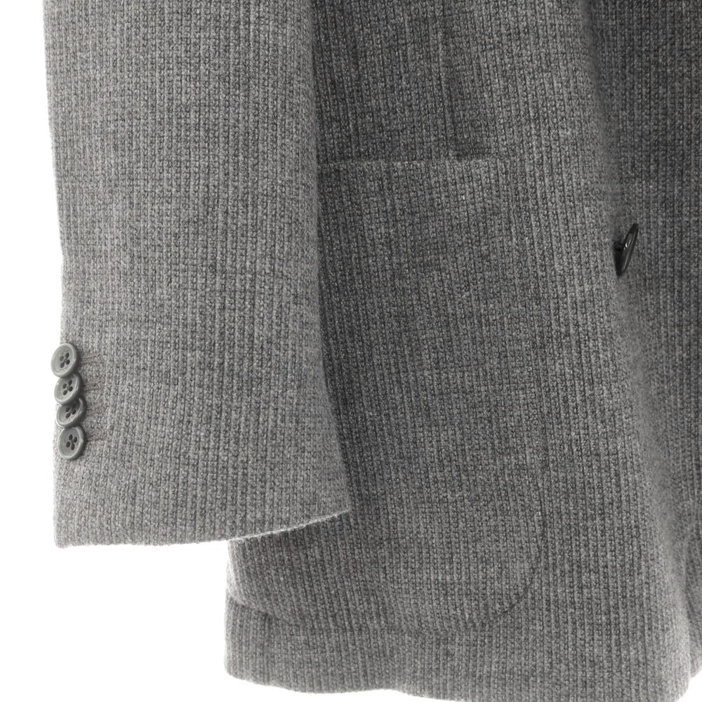 【中古】ベルベスト Belvest ストレッチウール ダブルスーツ グレー【 48 】【 状態ランクA 】【 メンズ 】