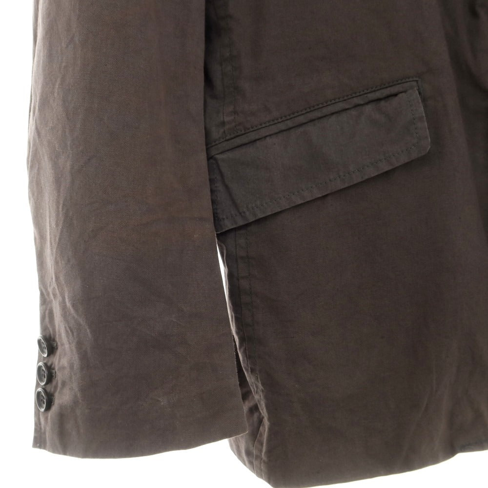 【中古】コムデギャルソンオム COMME des GARCONS HOMME ツイルコットンリネン カジュアルジャケット ウォームグレー【 S 】【 状態ランクD 】【 メンズ 】