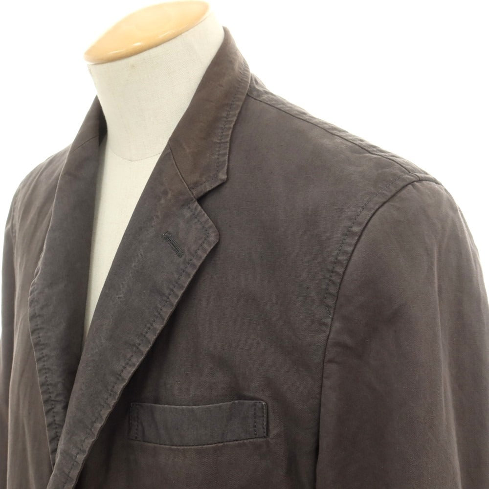 【中古】コムデギャルソンオム COMME des GARCONS HOMME ツイルコットンリネン カジュアルジャケット ウォームグレー【 S 】【 状態ランクD 】【 メンズ 】