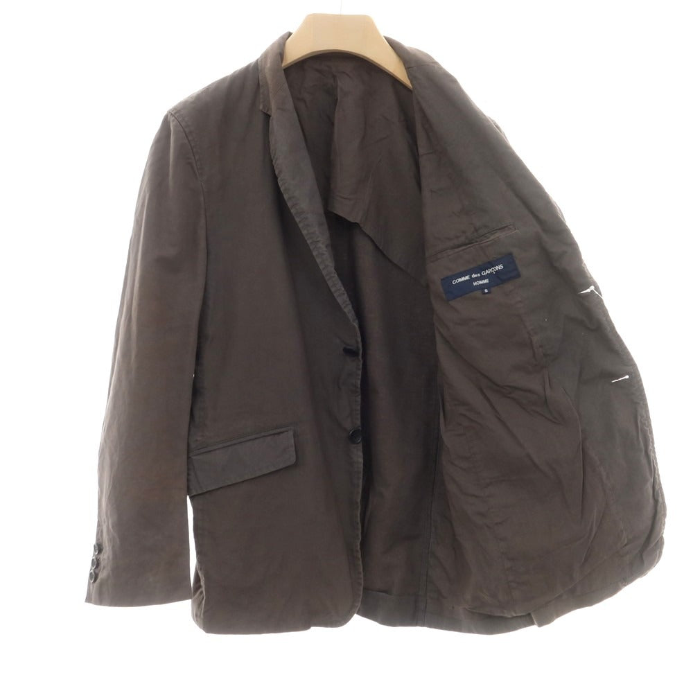 【中古】コムデギャルソンオム COMME des GARCONS HOMME ツイルコットンリネン カジュアルジャケット ウォームグレー【 S 】【 状態ランクD 】【 メンズ 】