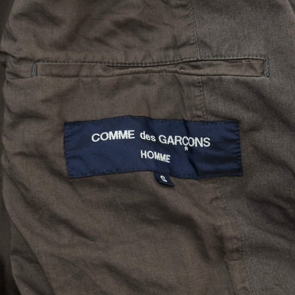 【中古】コムデギャルソンオム COMME des GARCONS HOMME ツイルコットンリネン カジュアルジャケット ウォームグレー【 S 】【 状態ランクD 】【 メンズ 】
