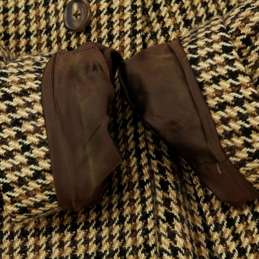 【中古】カモシタ camoshita ウール ステンカラーコート ベージュxブラック【 44 】【 状態ランクB 】【 メンズ 】