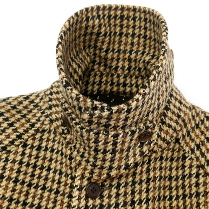 【中古】カモシタ camoshita ウール ステンカラーコート ベージュxブラック【 44 】【 状態ランクB 】【 メンズ 】