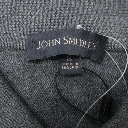 【中古】【未使用】ジョンスメドレー JOHN SMEDLEY ハイゲージ コットン 半袖 ポロニット ダークグレー【 S 】【 状態ランクS 】【 メンズ 】