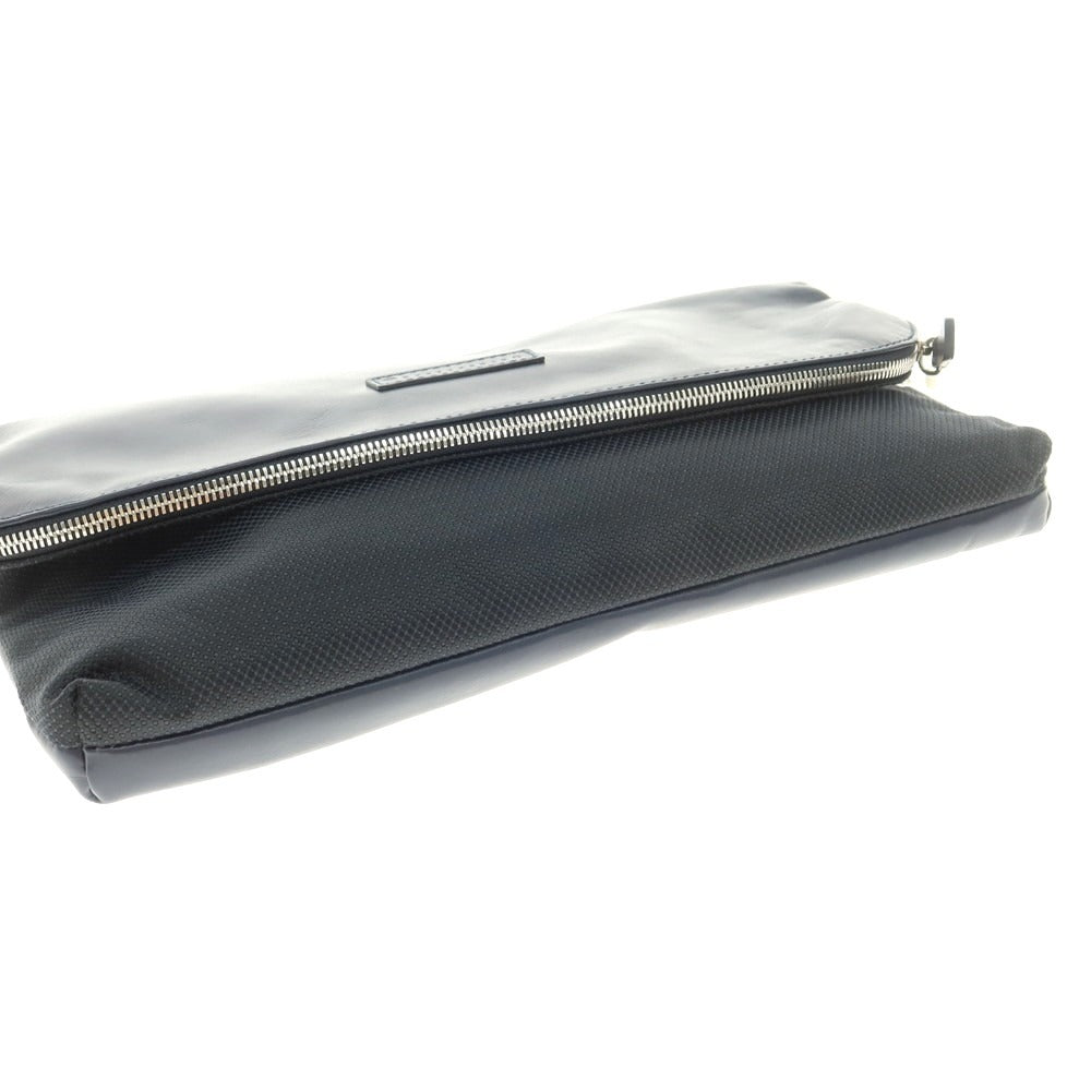 [Used] Stefanomano STEFANOMANO Leather Clutch Bag Navy [Condition Rank A] [Men&