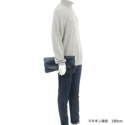 [Used] Stefanomano STEFANOMANO Leather Clutch Bag Navy [Condition Rank A] [Men&