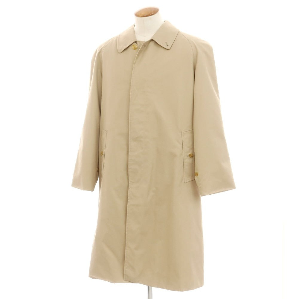 【中古】バーバリー BURBERRY コットンポリエステル ステンカラーコート ベージュ【 48 】【 状態ランクB 】【 メンズ 】