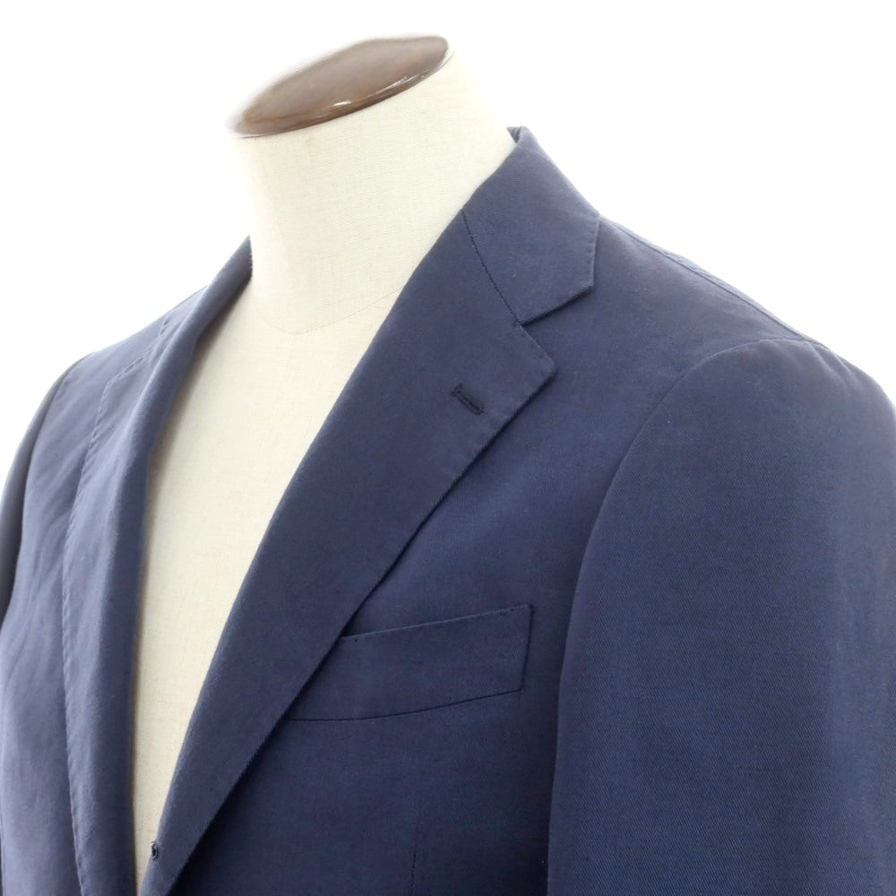 【中古】ビームスエフ BEAMS F コットンリネン 3つボタンスーツ ライトネイビー【 50 】【 状態ランクB 】【 メンズ 】