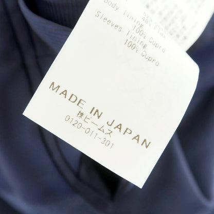【中古】ビームスエフ BEAMS F コットンリネン 3つボタンスーツ ライトネイビー【 50 】【 状態ランクB 】【 メンズ 】