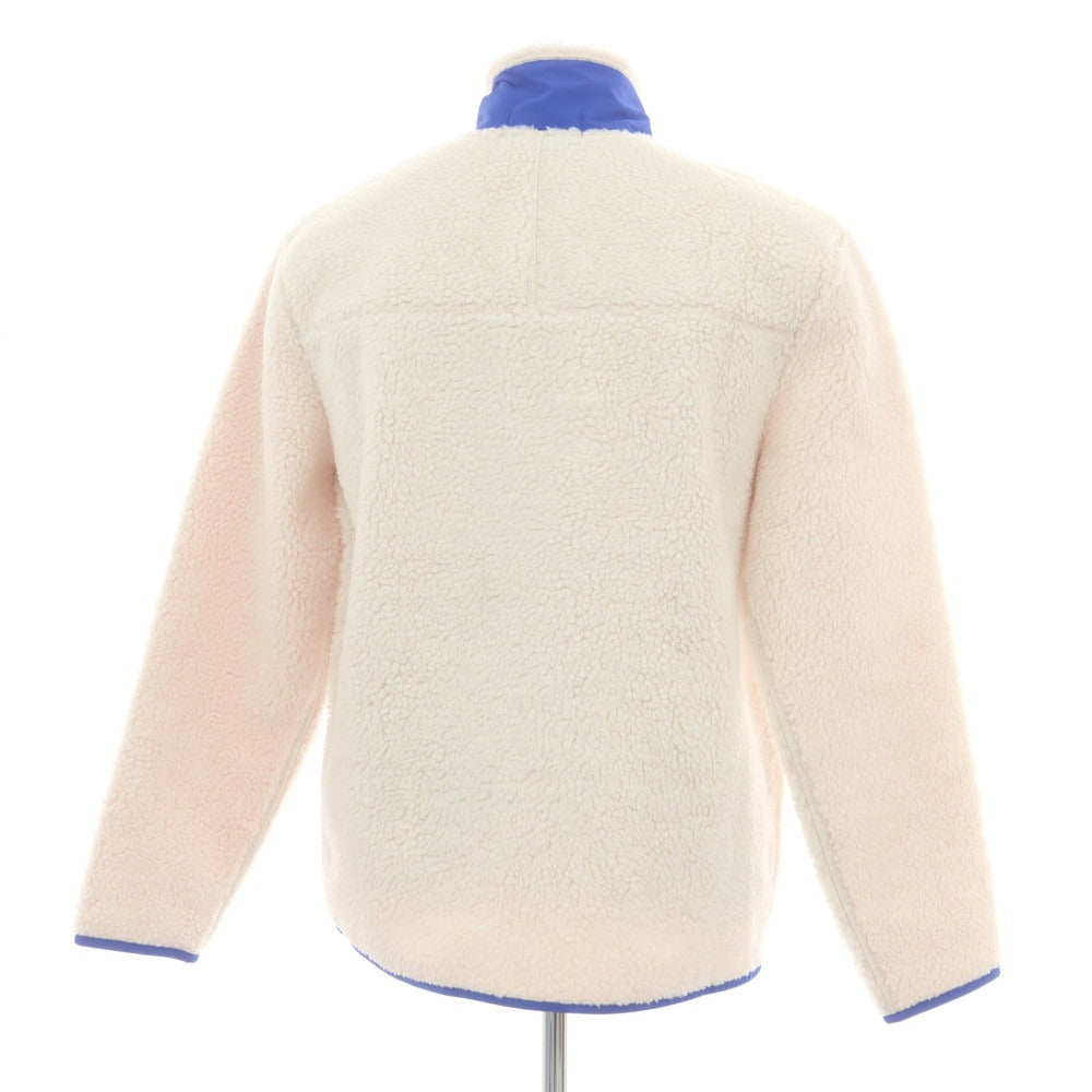 【中古】ポロスポーツ POLO SPORTS ジップアップ フリースジャケット ホワイトxブルー【サイズM】【 状態ランクB 】【 メンズ 】 [DPD]