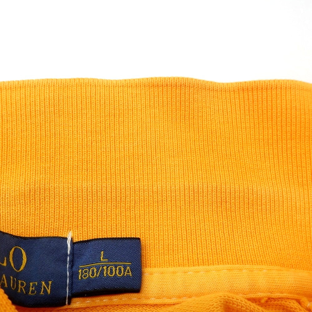 [Used] Polo Ralph Lauren Cotton Pique Short Sleeve Polo Shirt Yellow Orange [L] [Condition Rank C] [Men&