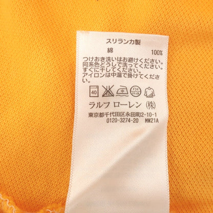 [Used] Polo Ralph Lauren Cotton Pique Short Sleeve Polo Shirt Yellow Orange [L] [Condition Rank C] [Men&
