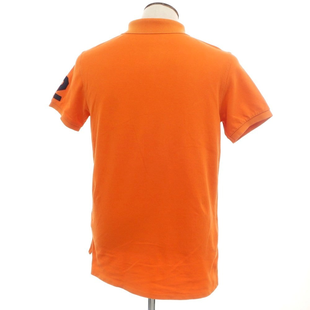 【中古】ポロ ラルフローレン Polo Ralph Lauren コットン 鹿の子 半袖ポロシャツ オレンジ【 L 】【 状態ランクB 】【 メンズ 】