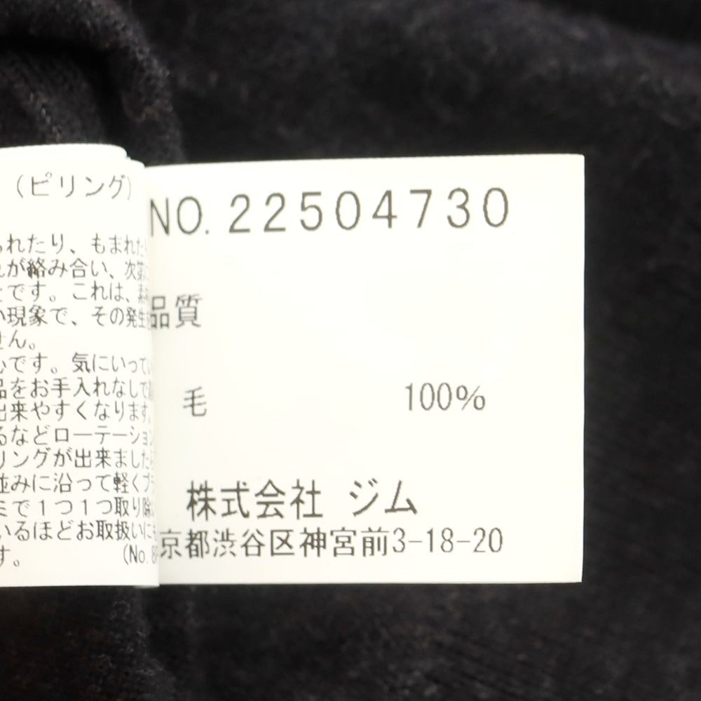 【中古】ジム gim ハイゲージ ウール モックネック プルオーバーニット チャコール【 46 】【 状態ランクB 】【 メンズ 】