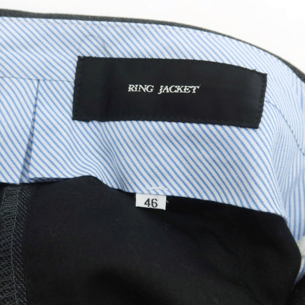 【中古】リングヂャケット RING JACKET ウール ドレススラックスパンツ チャコール【 46 】【 状態ランクB 】【 メンズ 】