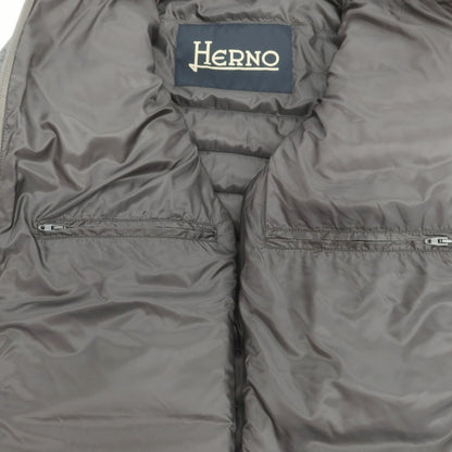 【中古】ヘルノ Herno ナイロン ダウンジャケット グレー【 50 】【 状態ランクB 】【 メンズ 】