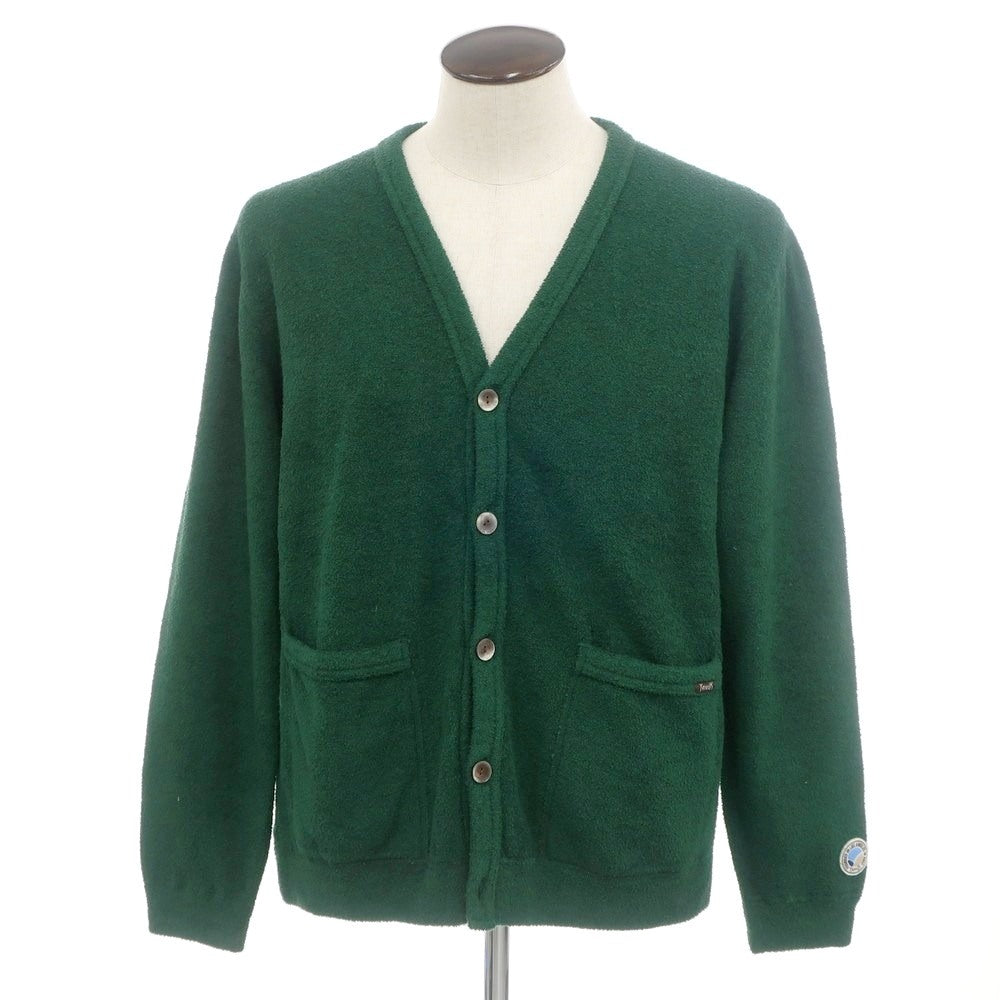 【中古】ヤヌーク YANUK コットン パイル カーディガン グリーン【 L 】【 状態ランクB 】【 メンズ 】