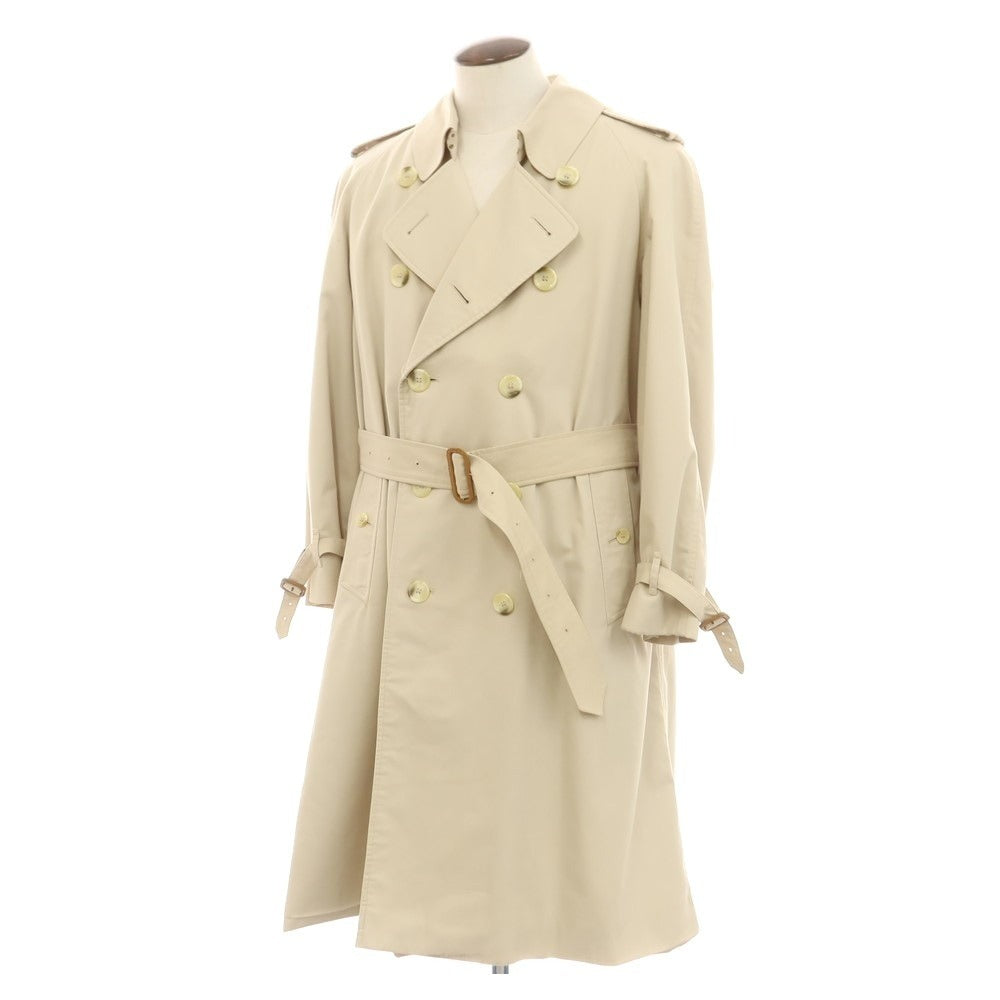 【中古】バーバリー BURBERRY ポリエステルコットン トレンチコート ライトベージュ【 50 】【 状態ランクC 】【 メンズ 】