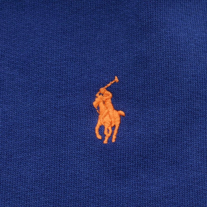 【中古】ポロ ラルフローレン Polo Ralph Lauren コットンポリエステル スウェット ジップアップ パーカー ブルー【 Ｍ 】【 状態ランクC 】【 メンズ 】