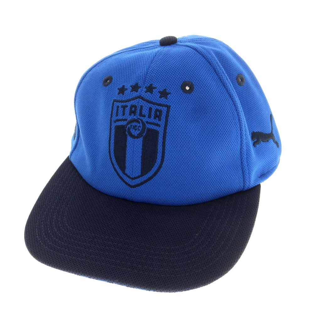 [Used] PUMA Italian Soccer National Team Emblem Cap Azzurro Blue x Dark Navy [Condition Rank B] [Men&