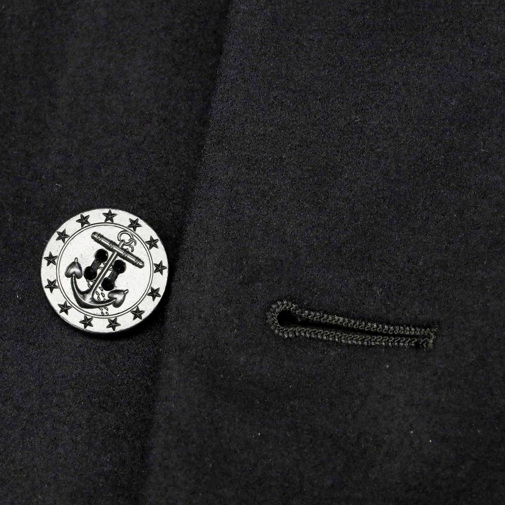 【中古】モーヴ MOVB ウール オーバーサイズ ピーコート ブラック【 46 】【 状態ランクB 】【 メンズ 】