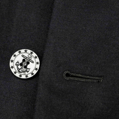 【中古】モーヴ MOVB ウール オーバーサイズ ピーコート ブラック【 46 】【 状態ランクB 】【 メンズ 】