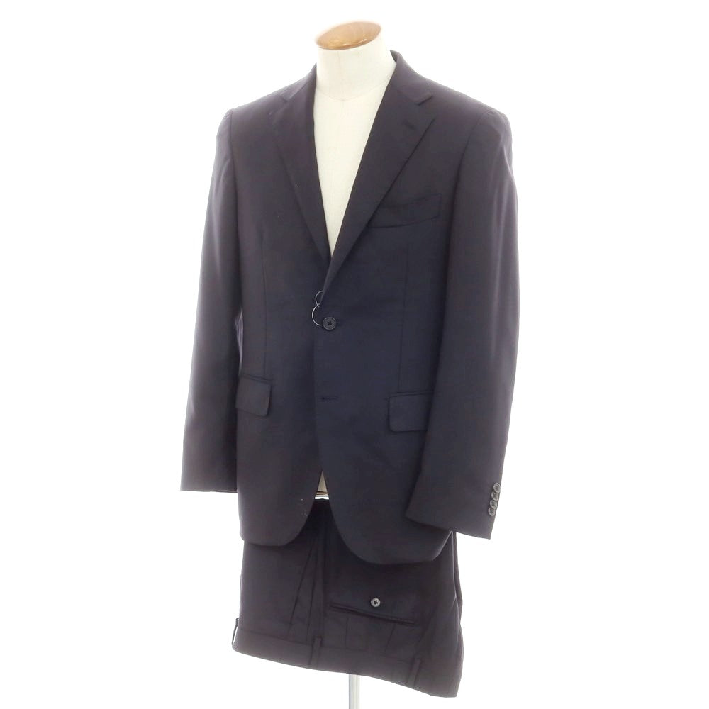 【中古】オンリー ONLY ウール 2つボタンスーツ ダークネイビー【 175AB　(M位) 】【 状態ランクB 】【 メンズ 】