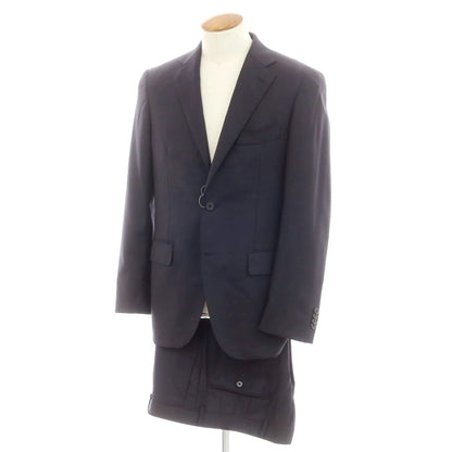 【中古】オンリー ONLY ウール 2つボタンスーツ ダークネイビー【 175AB　(M位) 】【 状態ランクB 】【 メンズ 】