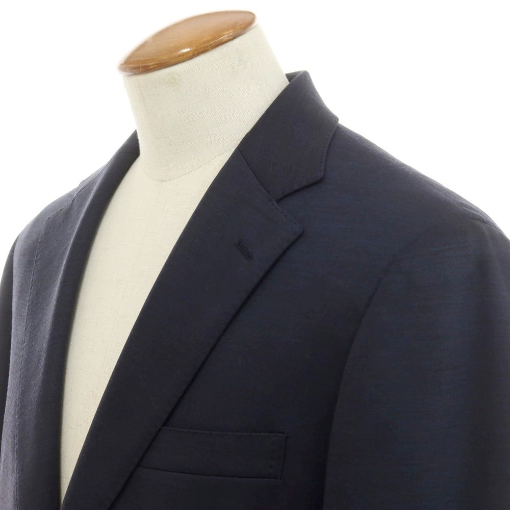 [Used] Gotairiku polyester wool jersey 2B tailored jacket, navy x black [BM] [Condition rank B] [Men&