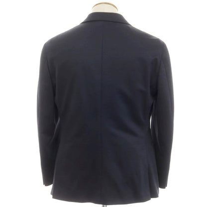 [Used] Gotairiku polyester wool jersey 2B tailored jacket, navy x black [BM] [Condition rank B] [Men&