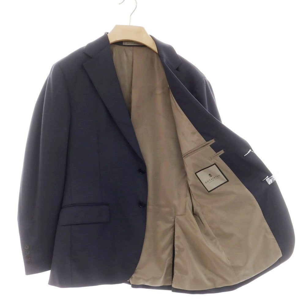 [Used] Gotairiku polyester wool jersey 2B tailored jacket, navy x black [BM] [Condition rank B] [Men&