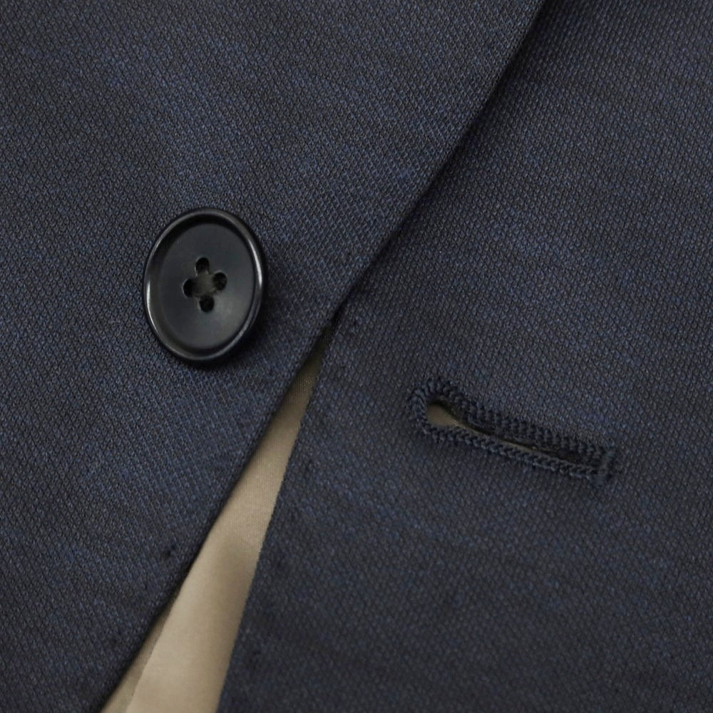 [Used] Gotairiku polyester wool jersey 2B tailored jacket, navy x black [BM] [Condition rank B] [Men&