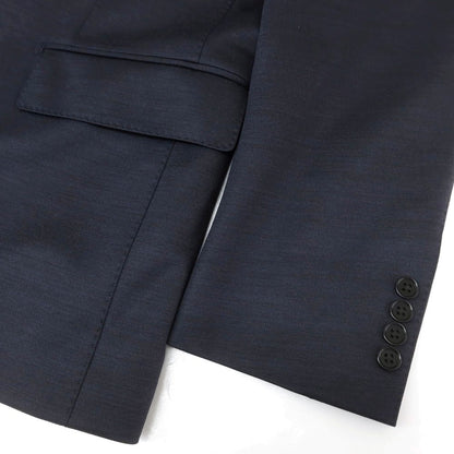 [Used] Gotairiku polyester wool jersey 2B tailored jacket, navy x black [BM] [Condition rank B] [Men&